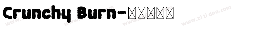 Crunchy Burn字体转换